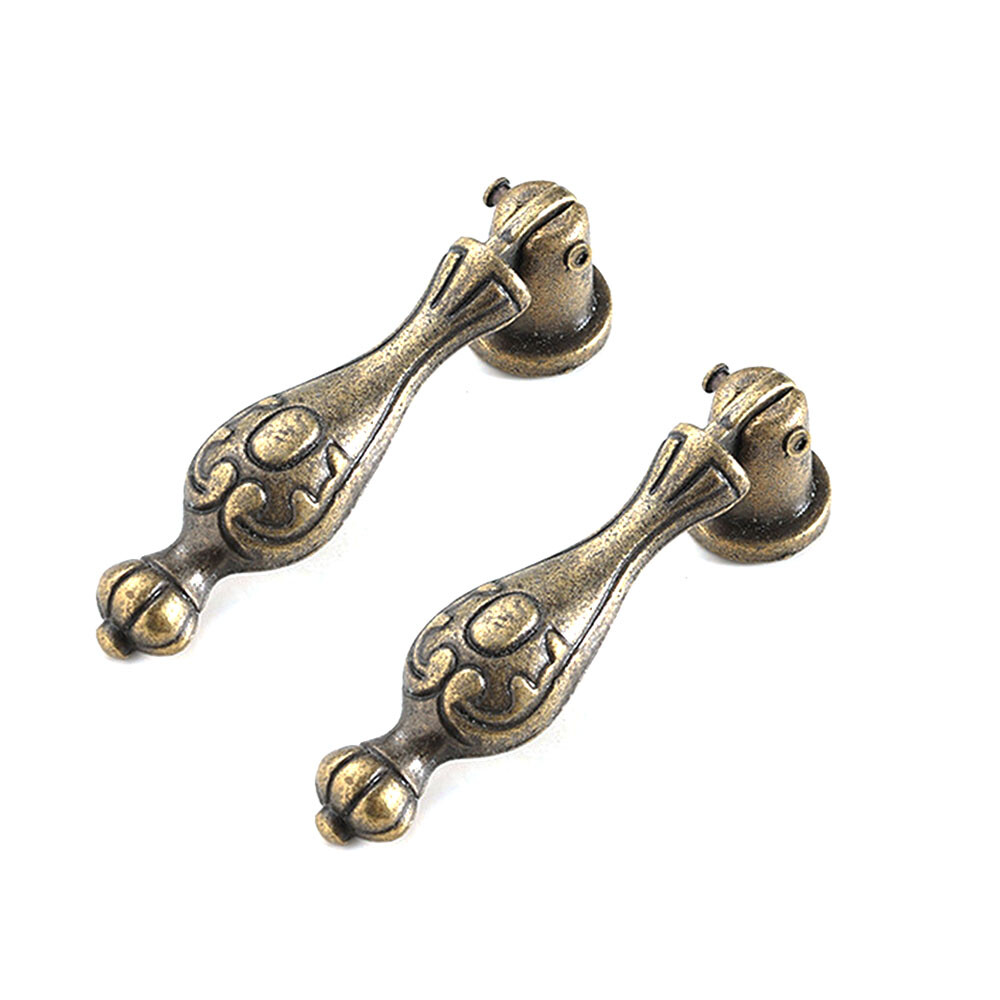2/5/10Pcs Retro Drop Pull Handle Cabinet Pulls Kitchen Cupboard Door Drawer Knob