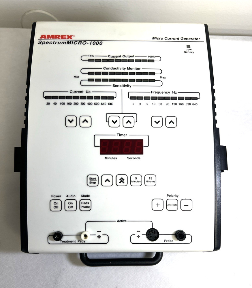 Amrex Spectrum MICRO-1000 Microcurrent Generator /Works