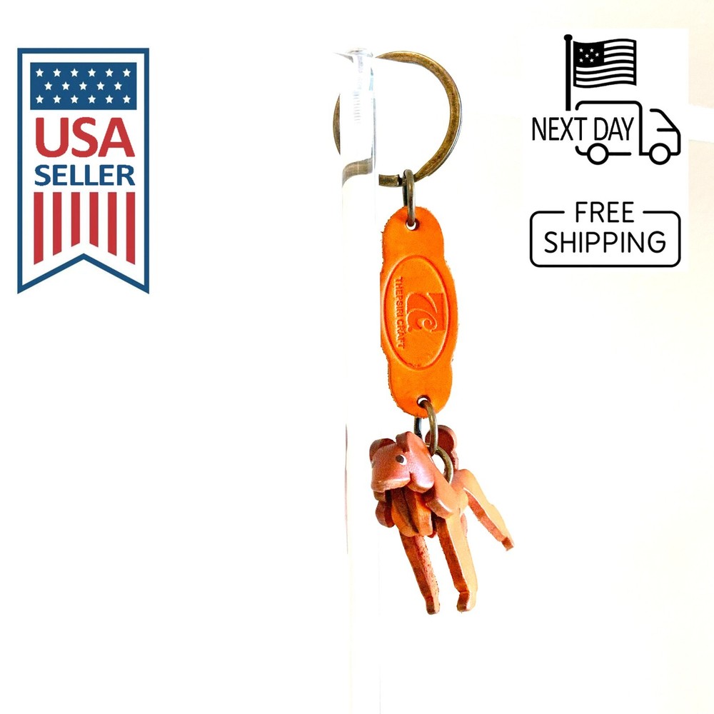POODLE Handmade Leather Keyring