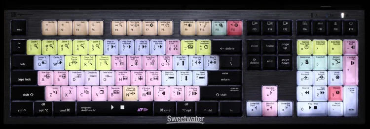 LogicKeyboard ASTRA2 Backlit Keyboard for Avid Pro Tools - Mac