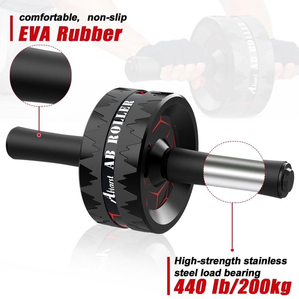 Ab Roller Wheel, Abs Workout Equipment for Abdominal & Core Strength Training...