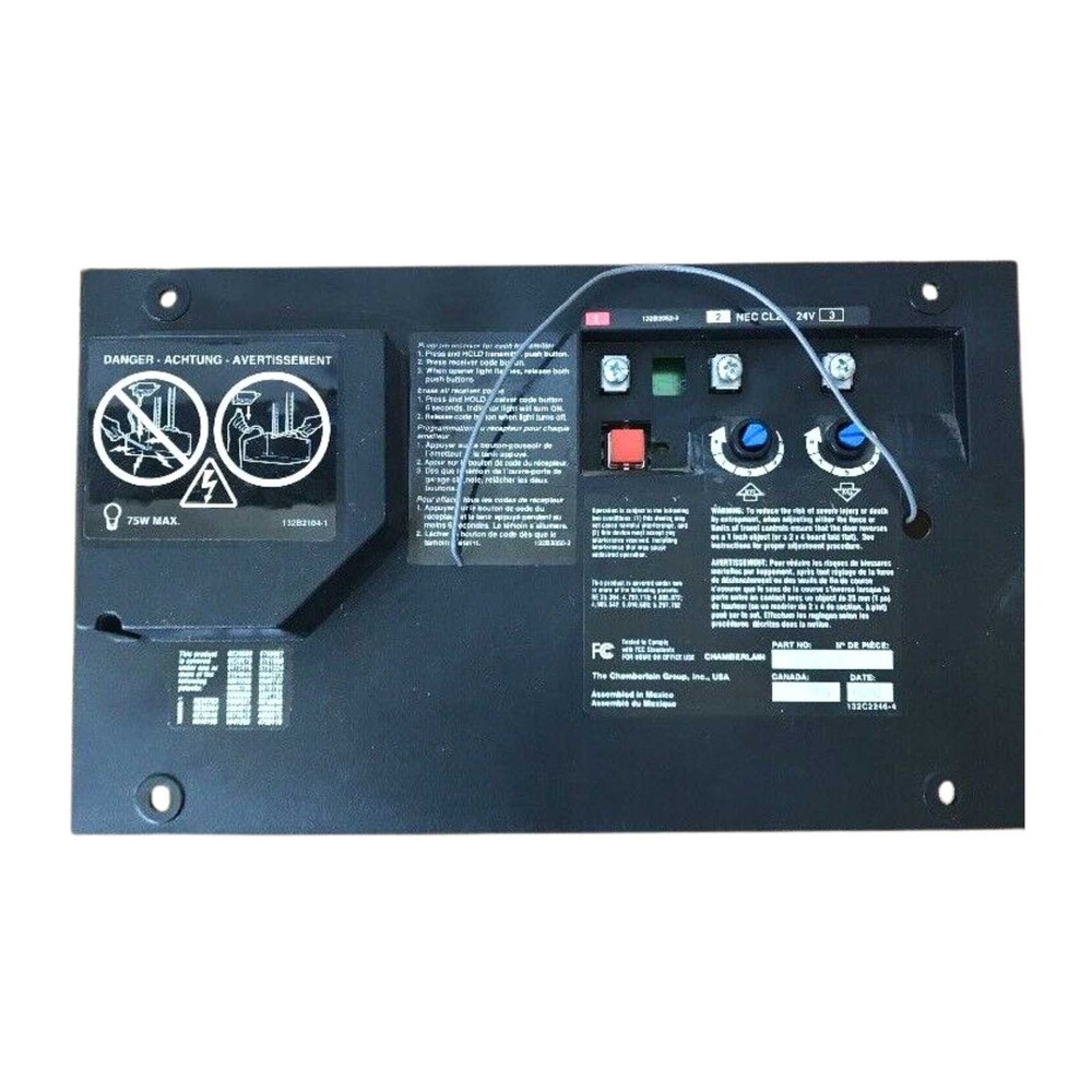 Liftmaster Chamberlain Circuit Board End Panel Red Learn Button OEM 41A5021-1C