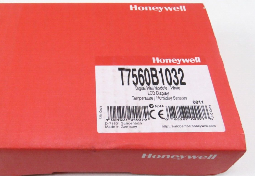 Honeywell T7560B1032 Digital Wall Modules/White Temp/Hum Sensor (New)
