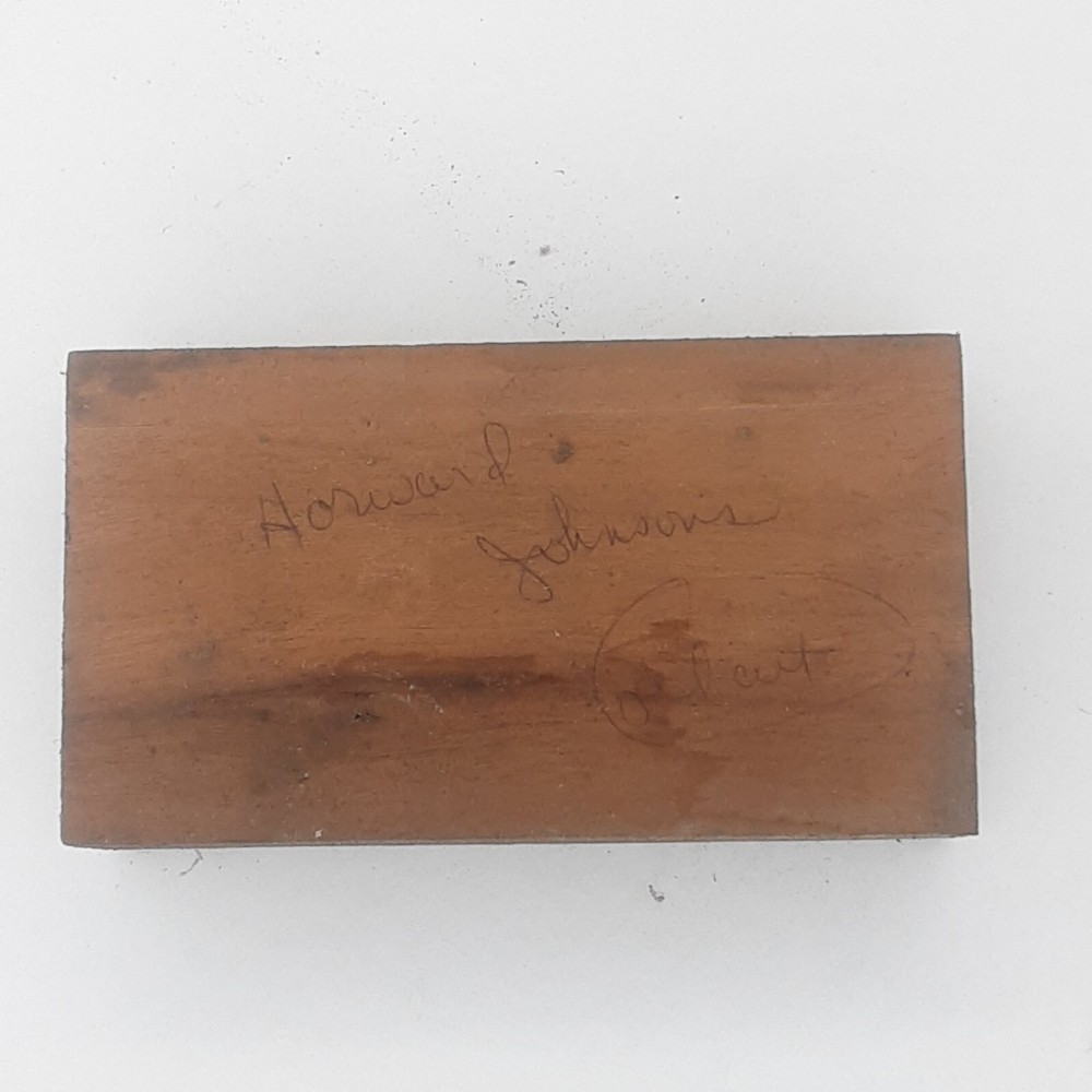 Howard Johnson Printing Block Letterpress Typography