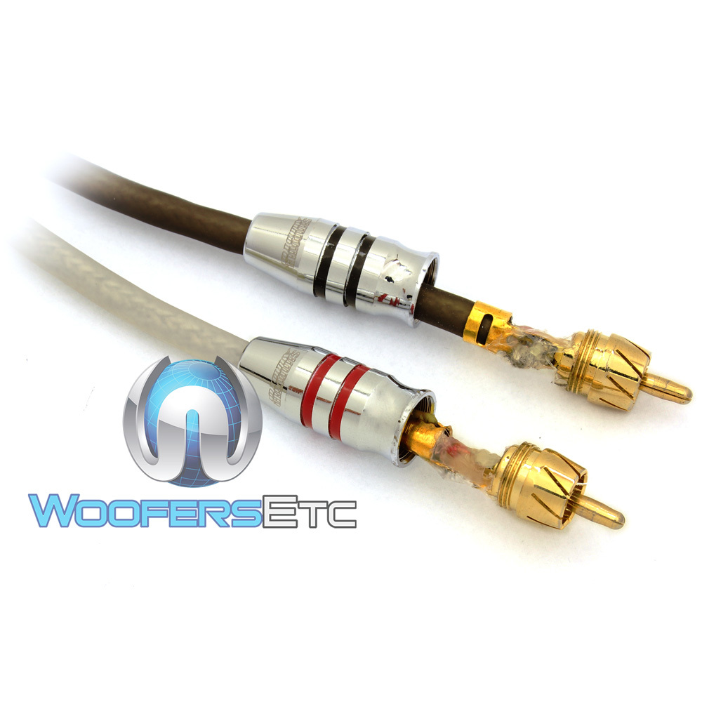 SUNDOWN AUDIO 20FT SAZ 2CHANNEL SOLID 100% OFC COPPER TWISTED RCA AMPLIFIER WIRE