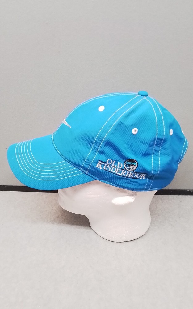 Nike Golf Baseball Hat White Stitching Blue Hat Adjustable Hook N' Loop Closure