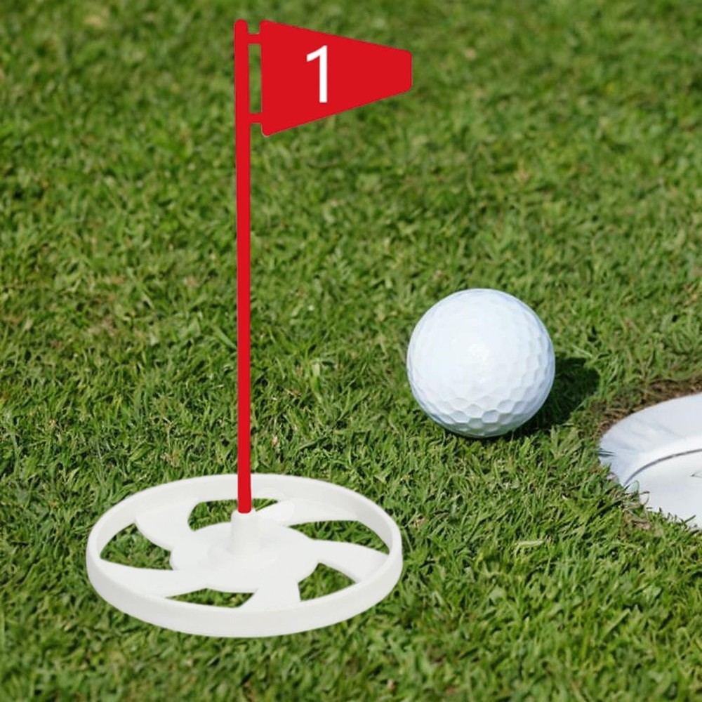 Golf Putting Cup and Flag Practical Golf Hole Cup for Beginner Yard Office