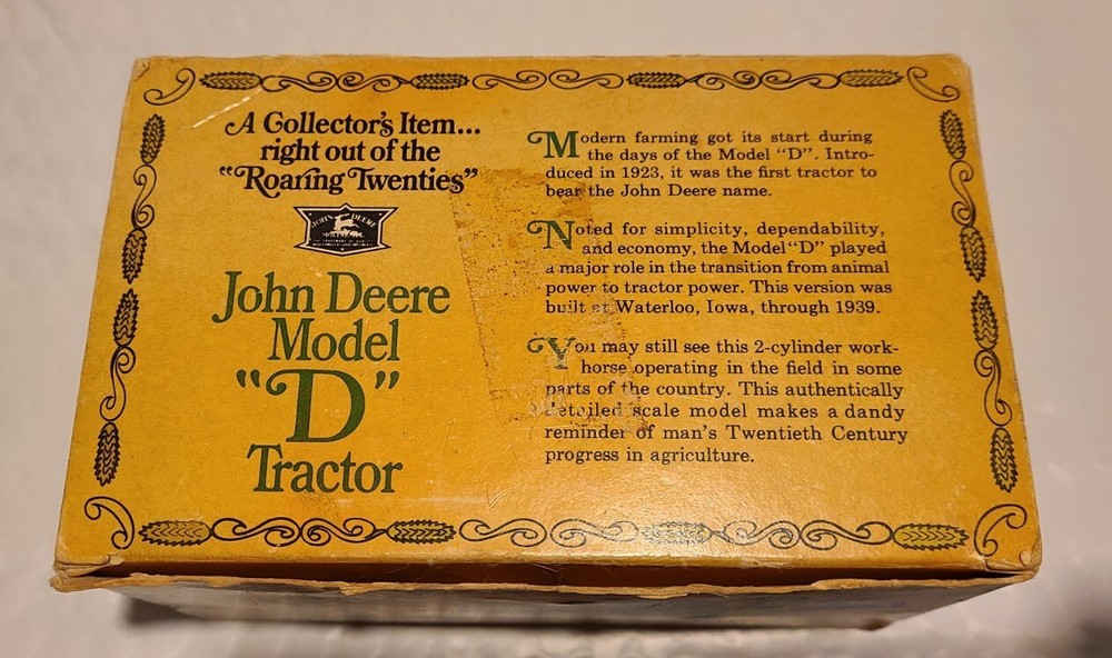 John Deere Authentic Ertl Model D Tractor