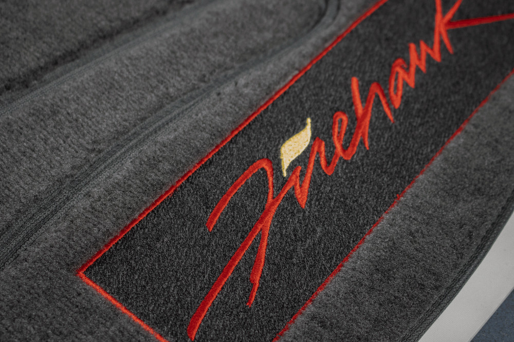 2000-2002 SLP Firehawk Ebony Black Front Carpet Floor Mats Pair & Rear Deck Mat