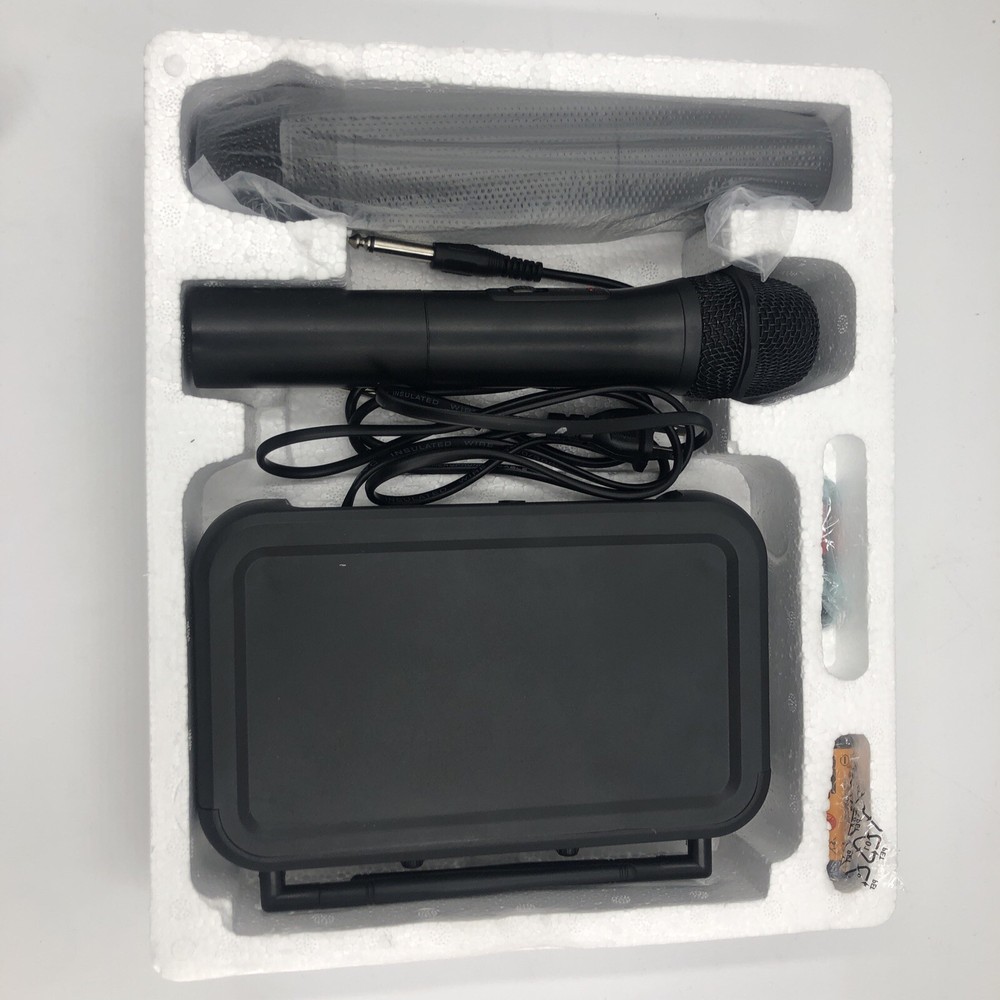 Pyle Fixed Frequency Wireless Karaoke Microphones w/ 2 Handheld Mics