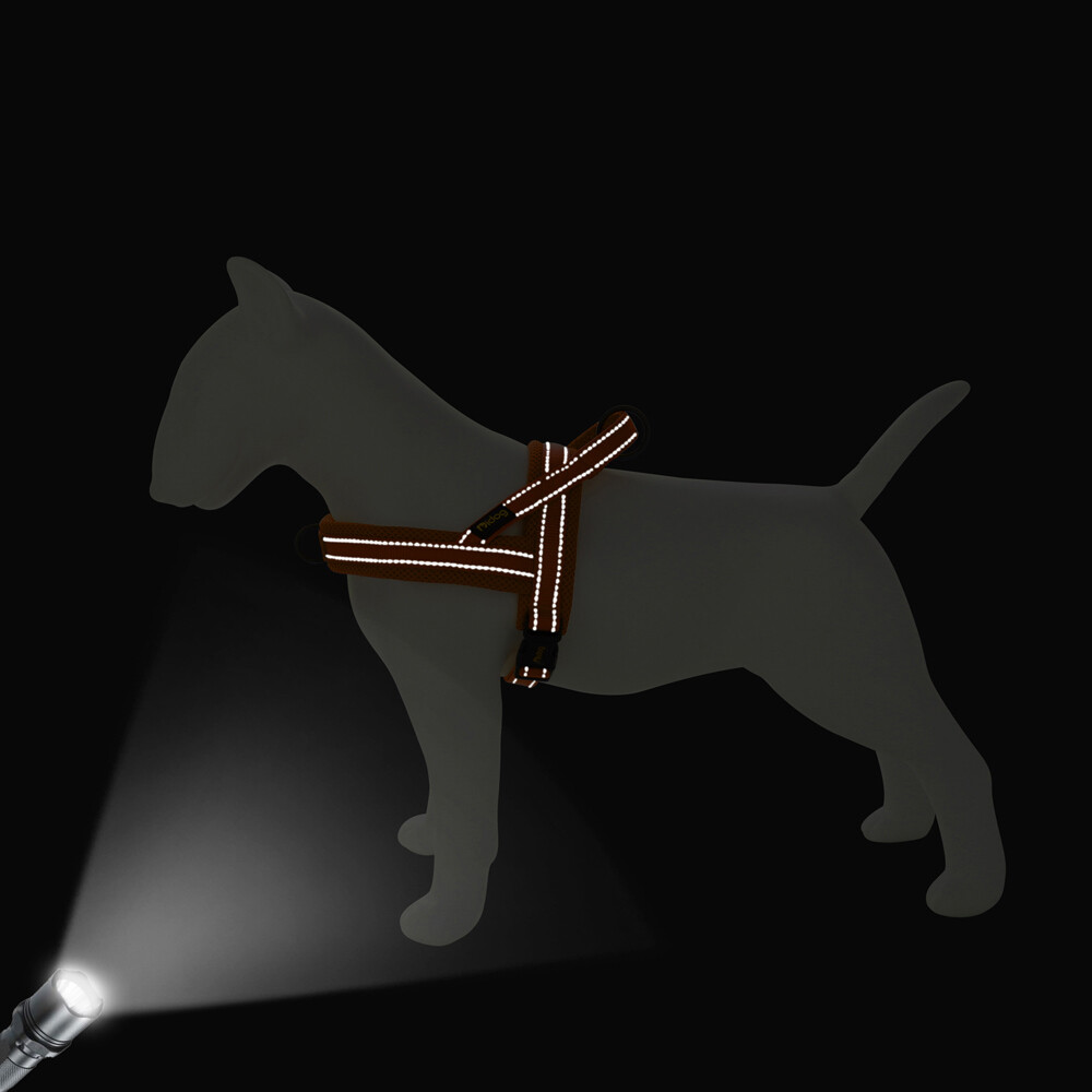 Personalized Embroidered Dog Harness Reflective Nylon No Pull Vest Custom Name