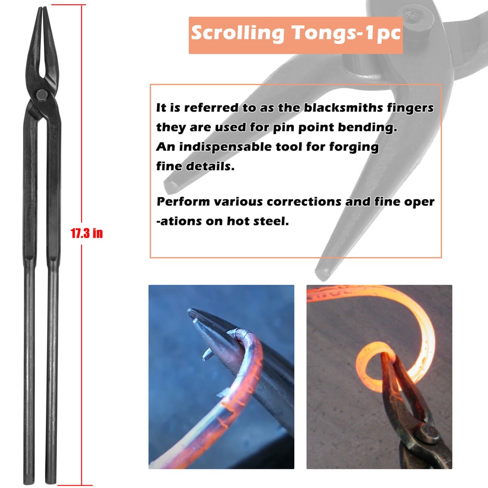 Blacksmith Tongs Forging Tools Set Knife Making Tongs Set 6PCS