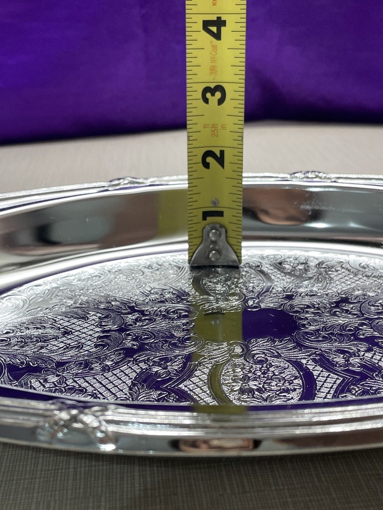 Vintage SHELTON WARE NYC, Embossed Oval Serving Tray