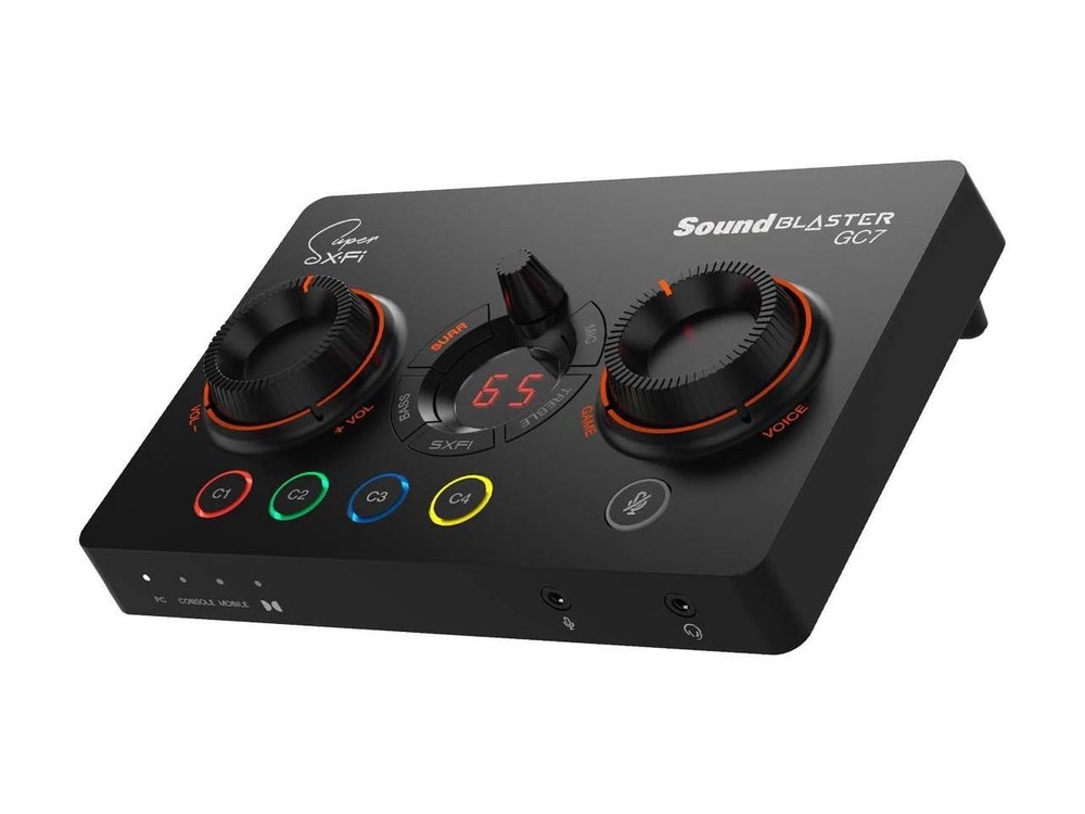 Creative Sound Blaster GC7 Game Streaming DAC Amp ft Programmable Buttons, Super