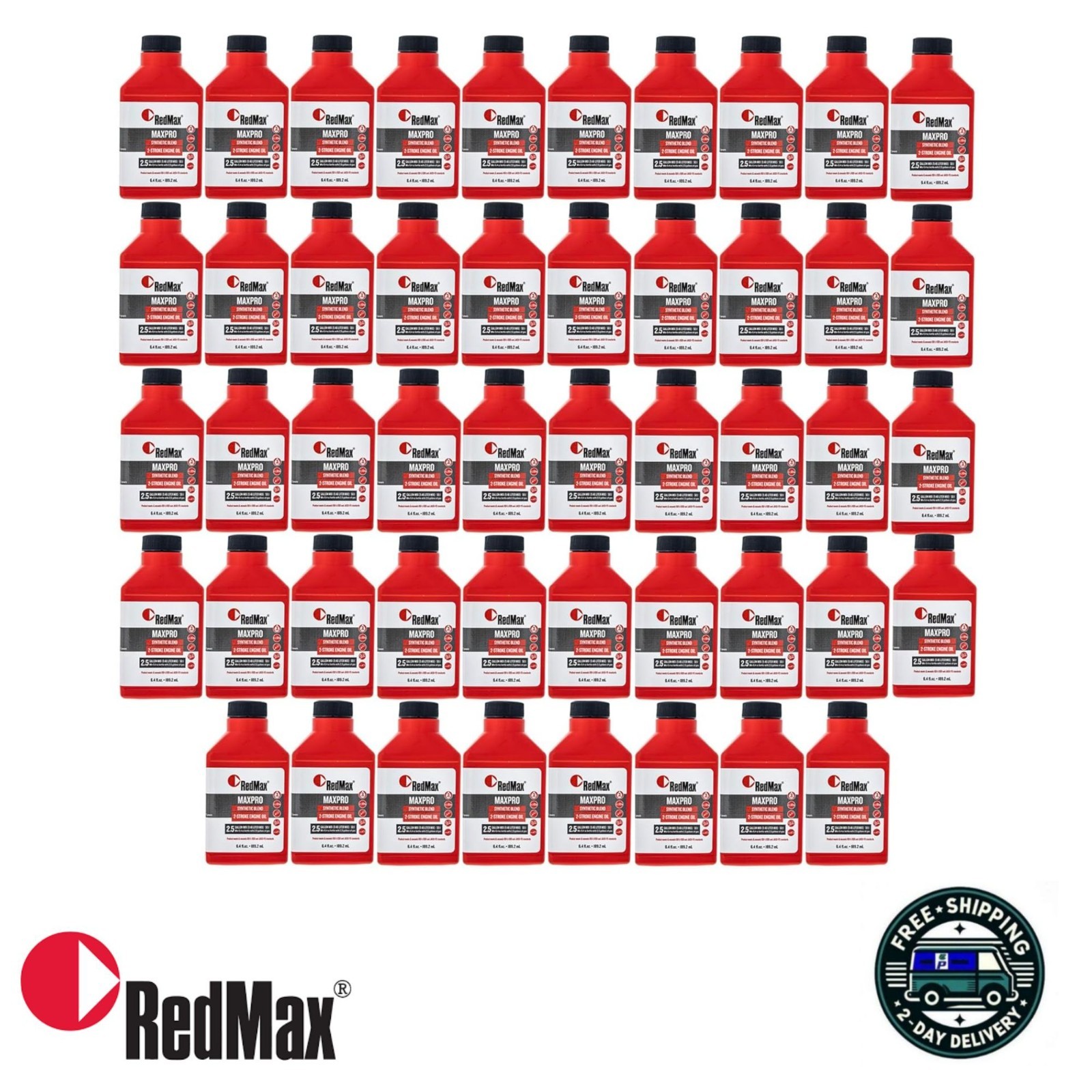 RedMax 598817703 MaxPro 2-Cycle Oil 6.4oz 2.5 Gallon Mix Case of 48 JASO-FD