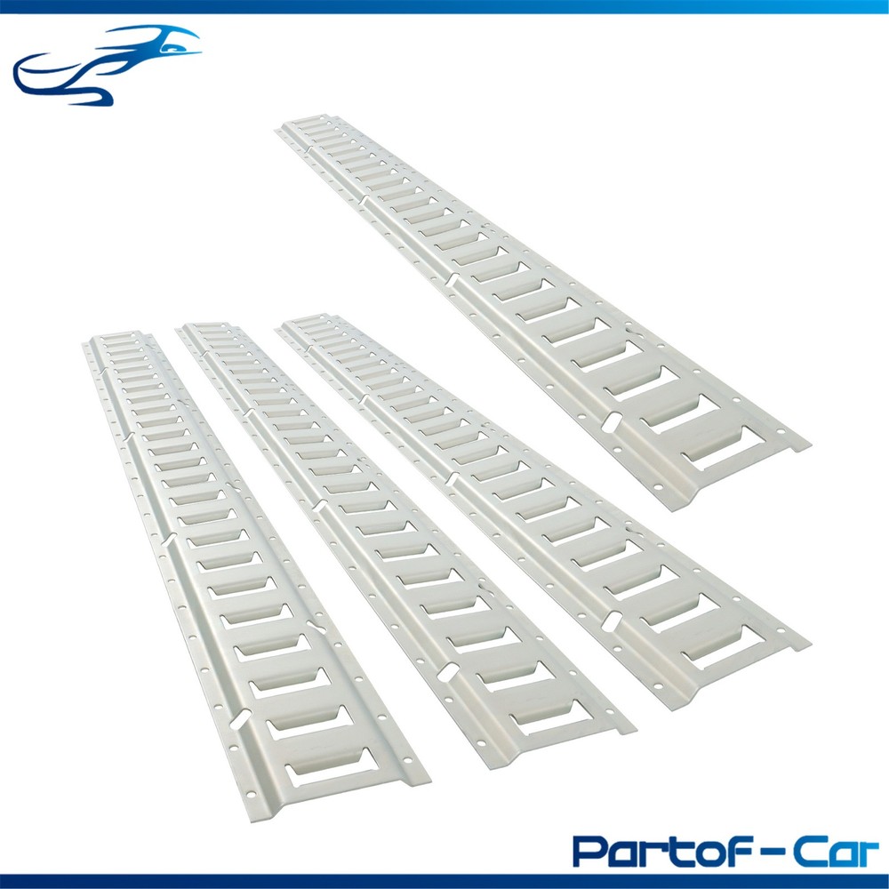 Silver 4 Pack 48" E Track Rail Sections Fit For Mounting In Trucks Trailers