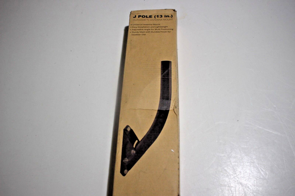 J POLE 13" OUTDOOR ANTENNA MOUNT LIGHTWEIGHT ADJUSTABLE ANGLE