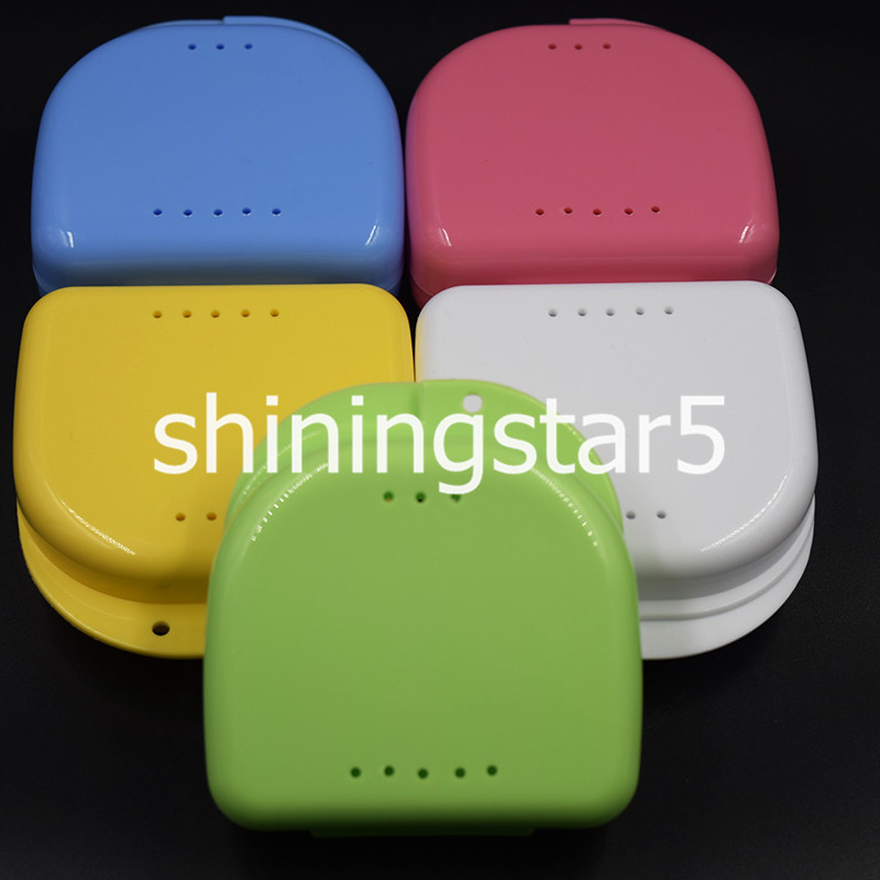Dental Orthodontic Retainer Denture Container False Teeth Storage Case Box Tray