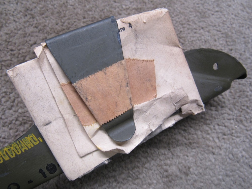 WW2 US Packboard Frame Shelf Attachment w/ Instruction Sheet 1944 BENCO NOS