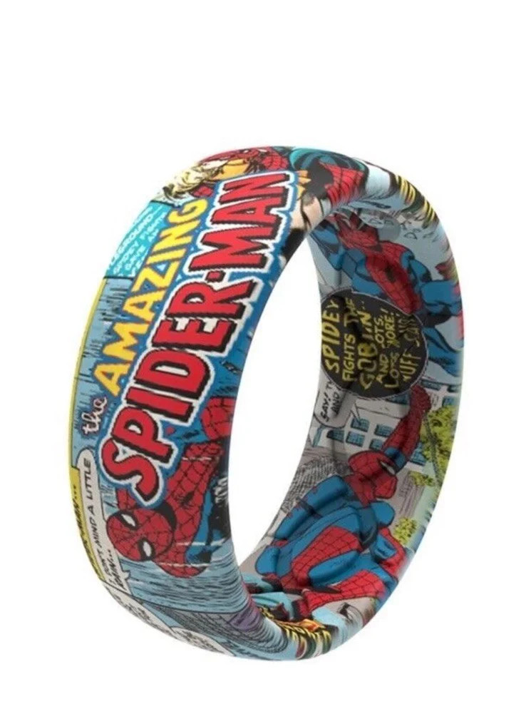 GROOVE LIFE SPIDERMAN CLASSIC COMIC RING SIZE 10 SILICONE