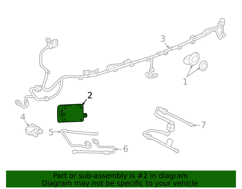 Genuine GM Side Obstacle Detection Control Module 42625292