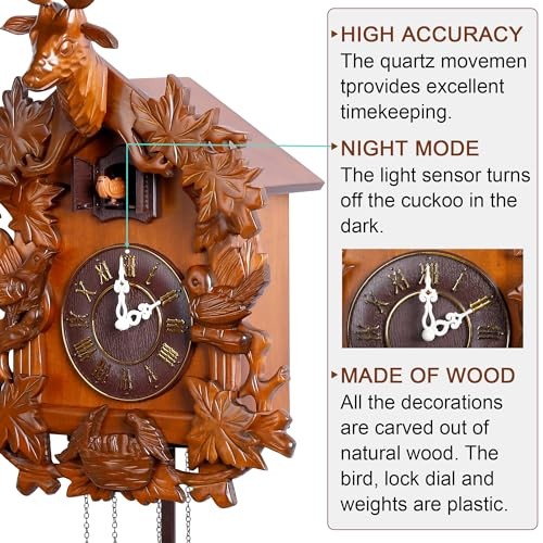 Large Handcrafted Wood Cuckoo Clock MX015-2