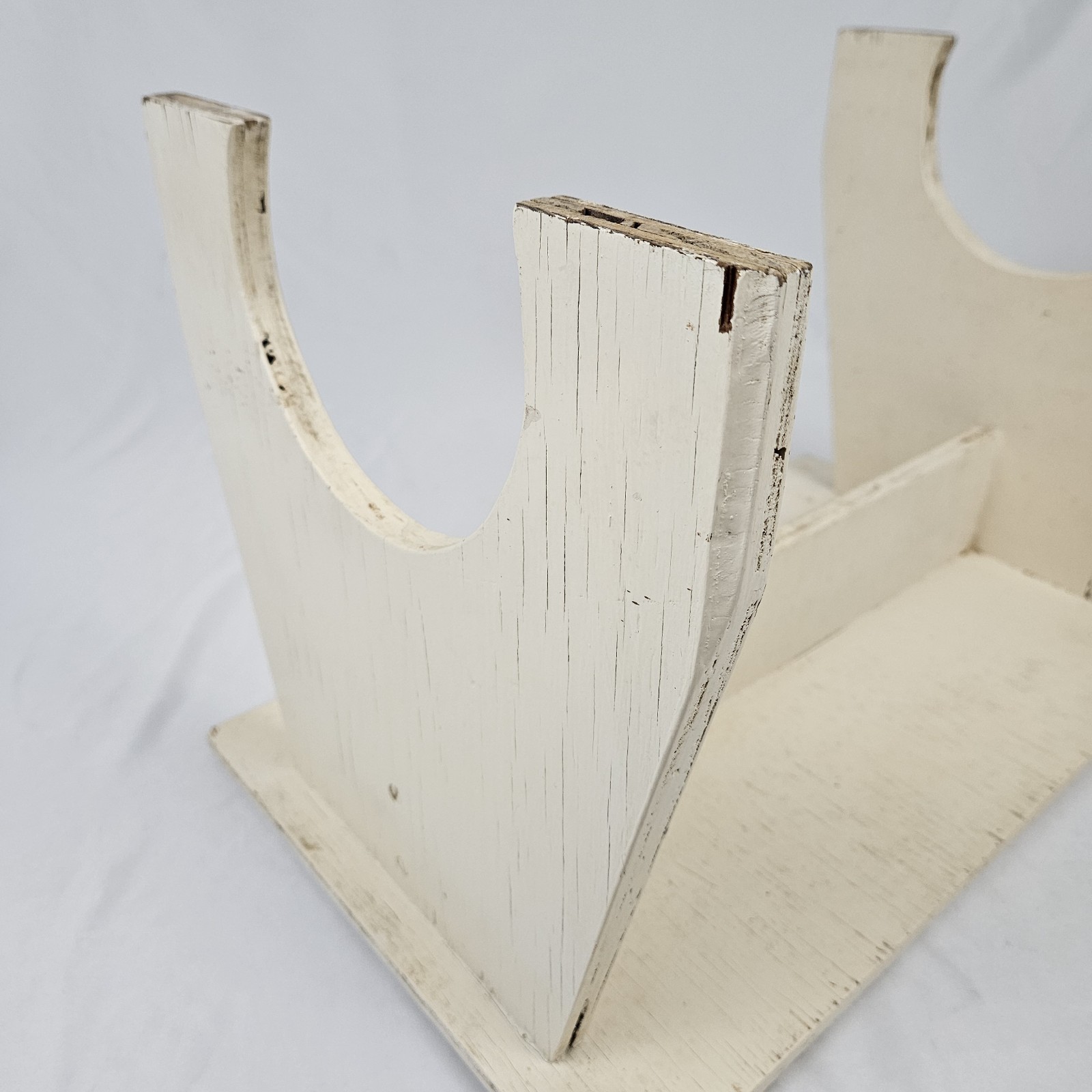 Farmhouse Milking Step Stool Footstool Plant Stand Primitive Painted Wood Vtg