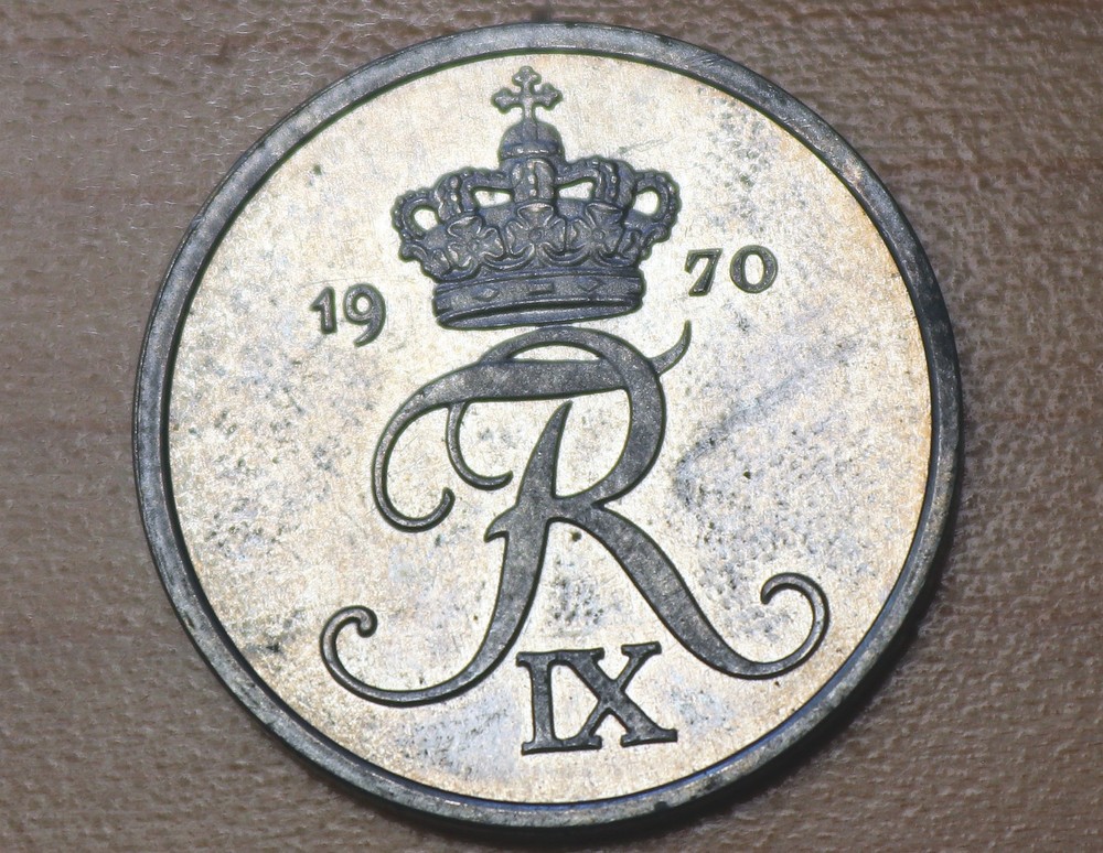 1970 Denmark 2 Ore Unc.