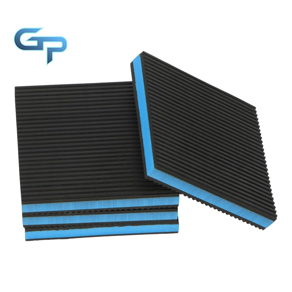 4 Pack 6"x6"x7/8" Equipment Vibration Pads Multi-Layer Construction