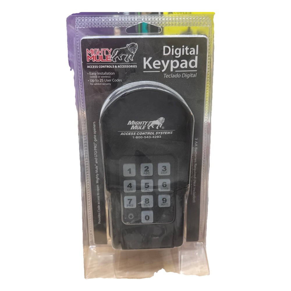Mighty Mule GTO PRO Gate Openers Digital Keypad Black Automatic 500 Ft. Range