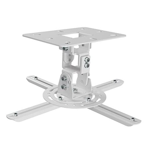 Universal Projector Ceiling Mount Low Profile Projector 4 Mounting Hole White