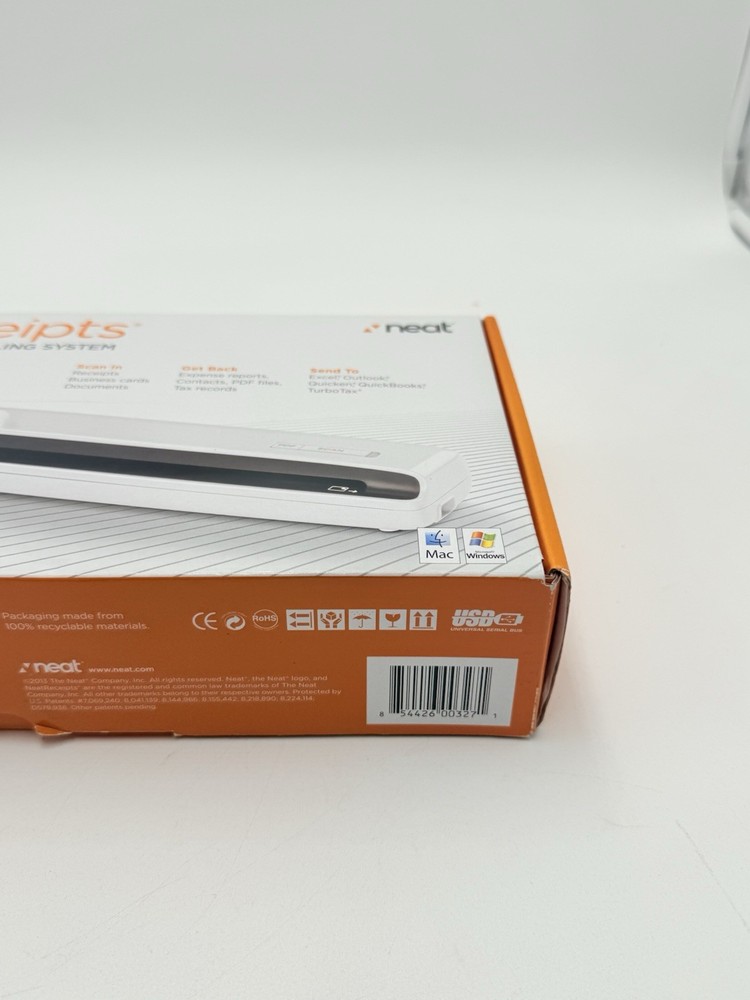 NeatReceipts Mobile Document Scanner Digital Filing System USB PC/Mac