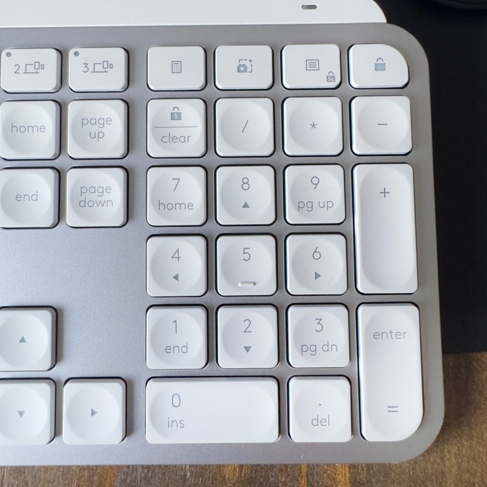 Logitech MX Keys S Keyboard ~ Replacement Key & Switch Part ~ Pale Gray White