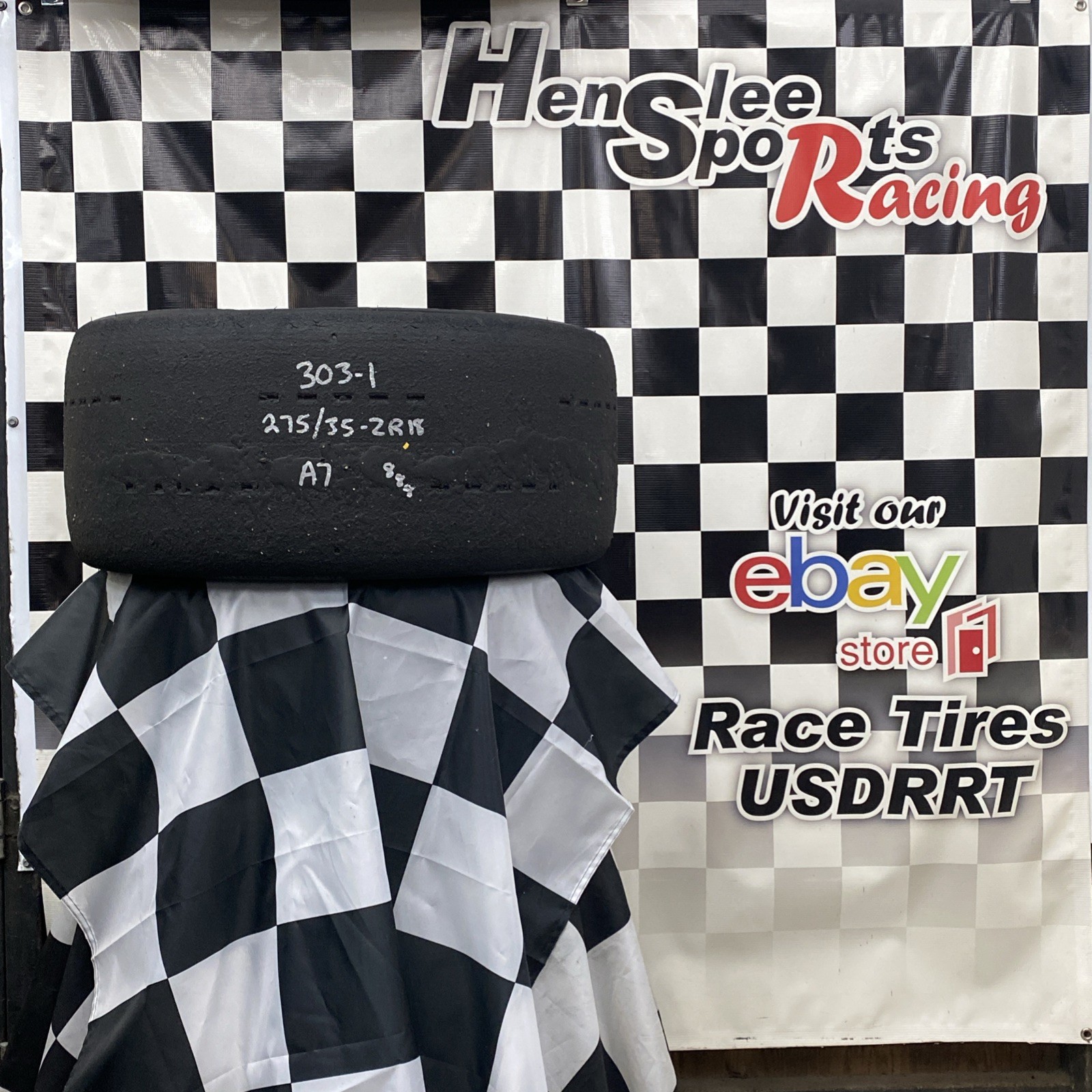 303-1 USDRRT HOOSIER DOT Road Race / Auto-X  Tire.      275/35  ZR18   A7