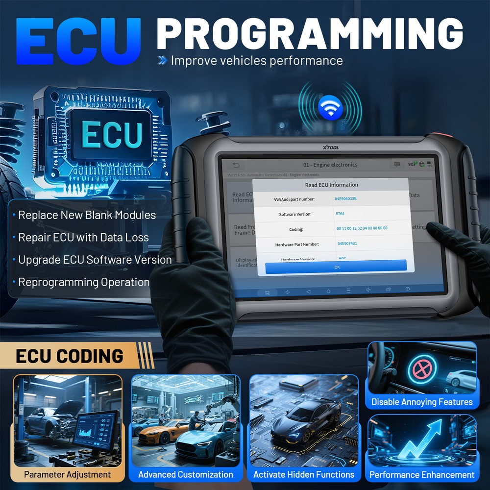 2025 Newest XTOOL IP919PRO ECU Programming Full System Diagnostic Scanner Tool