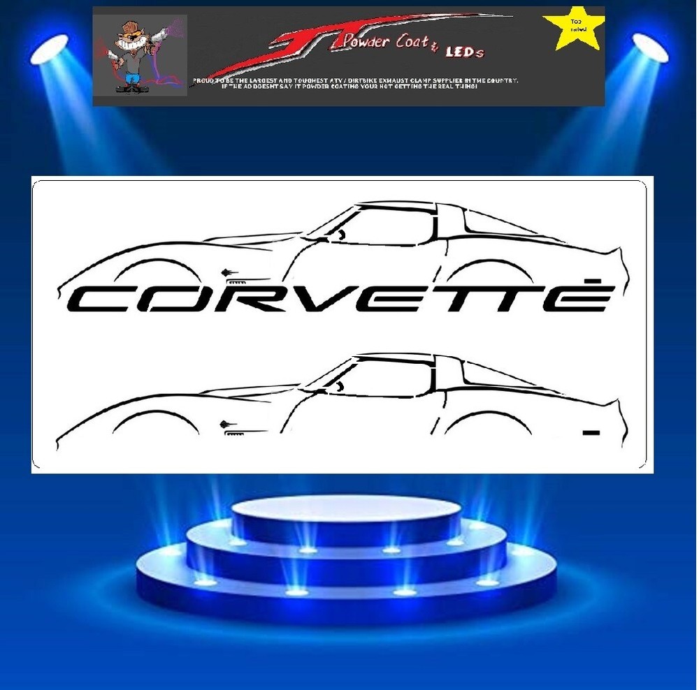 CORVETTE Stencil Double Template Airbrush Paint  # 2