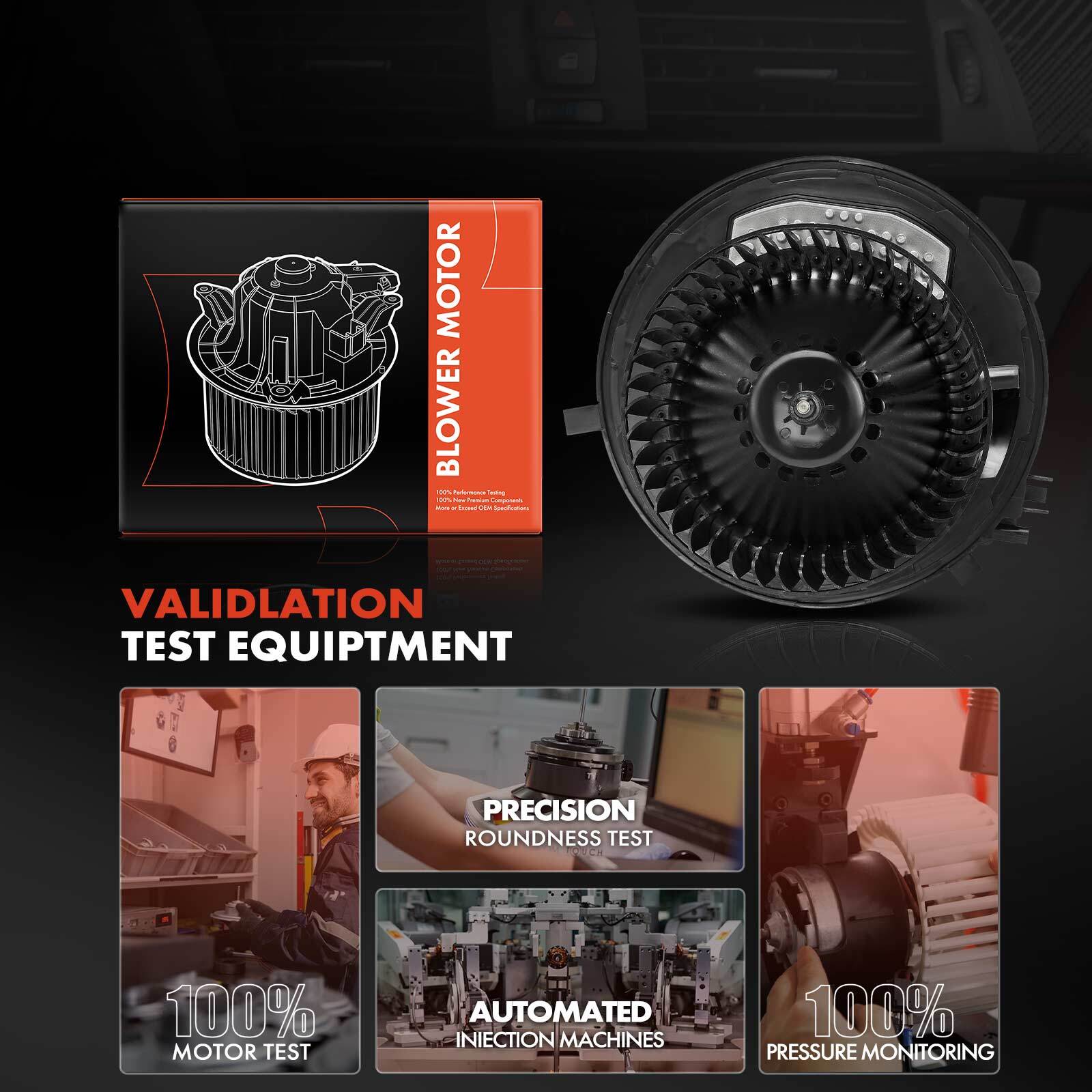 HVAC Blower Motor & Resistor for Audi A3 A3 Quattro 18-20 Q3 VW Golf GTI 15-21