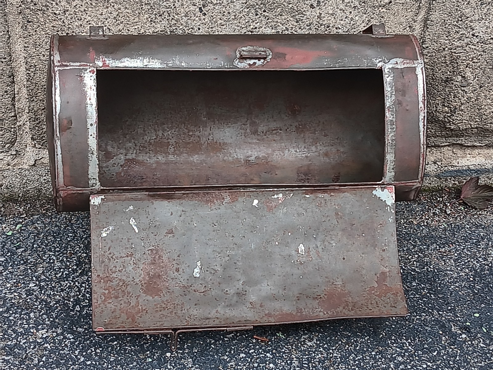 Tin Storage Botanist VASCULUM, or Satchel for Early Motorcycle ?