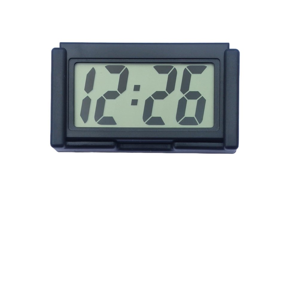 Shudyear Small Digital Clock， with Jumbo LCD Time & Day Small, Black