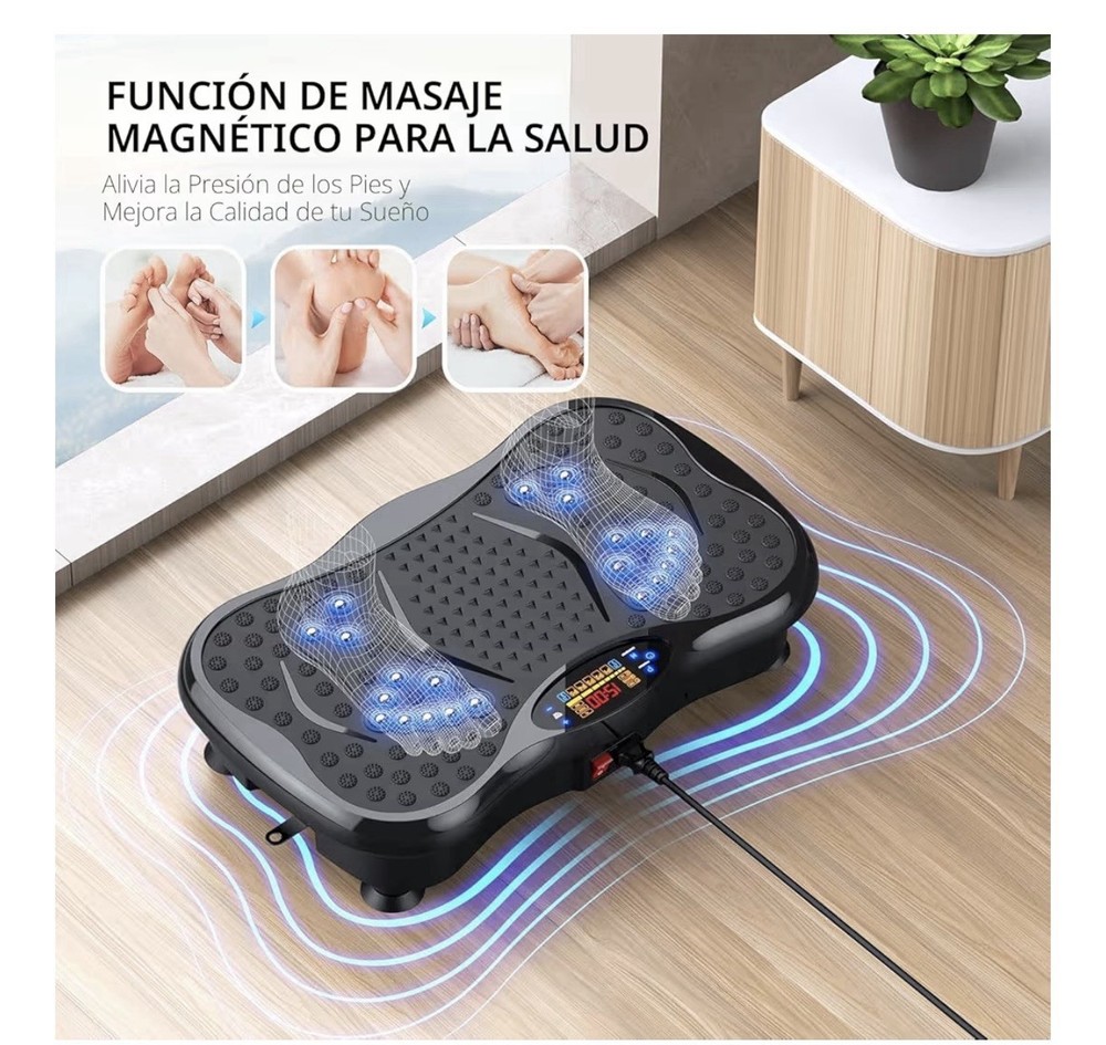 Oscillating Vibration Plate Machine Bluetooth, Remote, LCD, 330lb, Bands