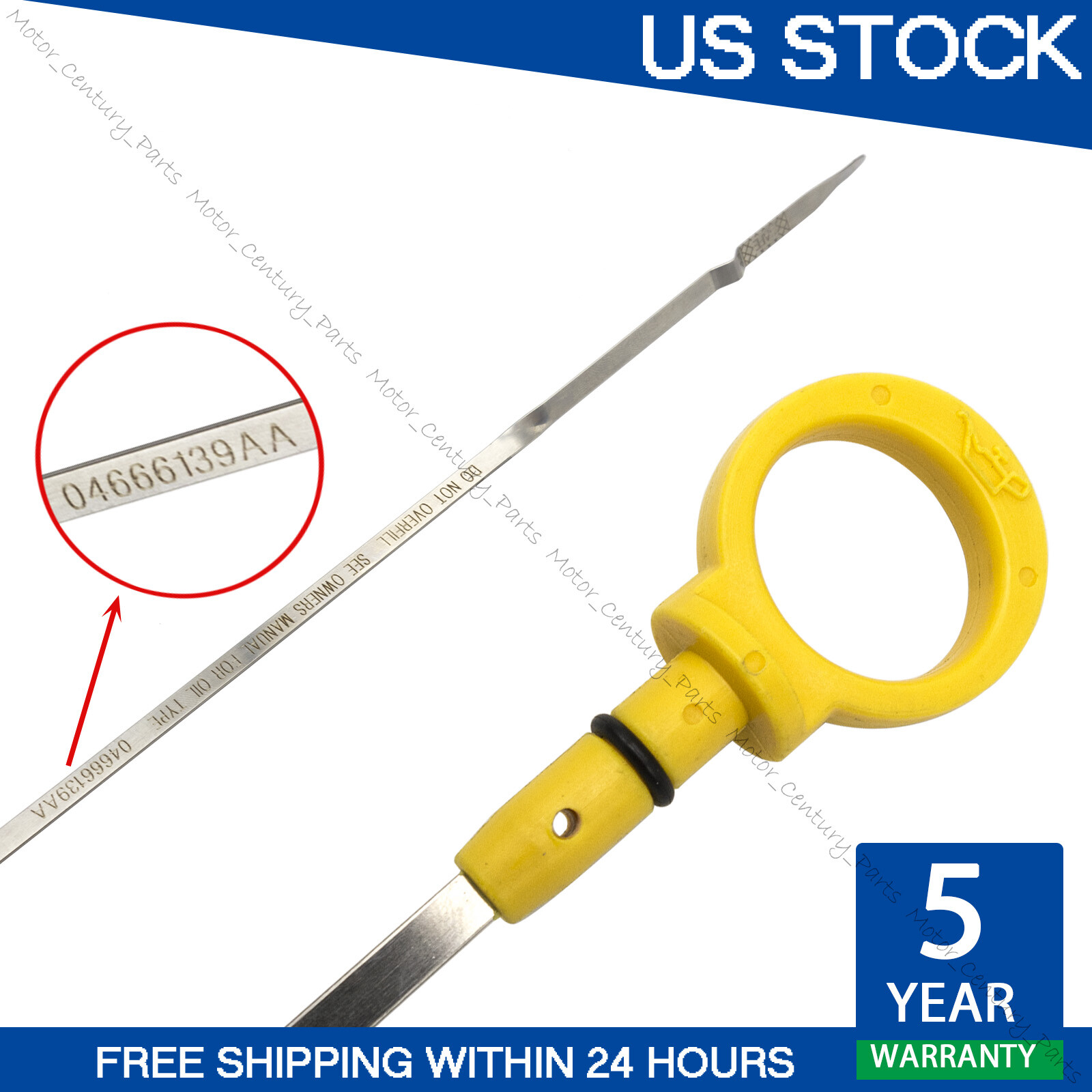 Engine Oil Dipstick 4666139AA 917-320 For 2006-2010 Dodge Chrysler 3.3L 3.8L V6