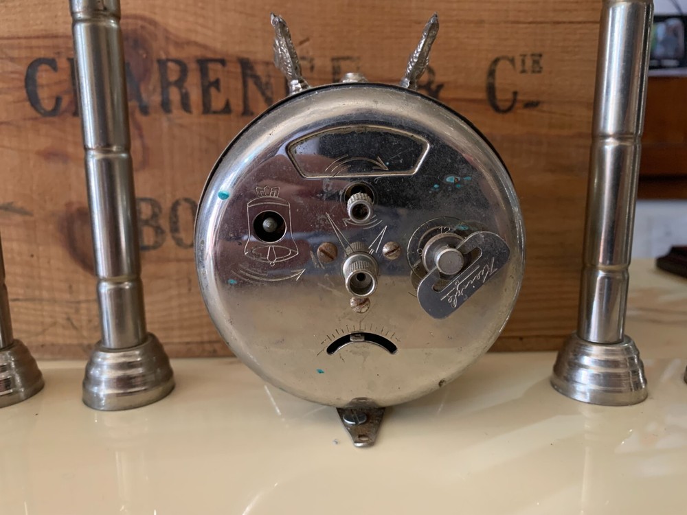 vintage LIONS KIENZLE COLUMN ROPE CLOCK