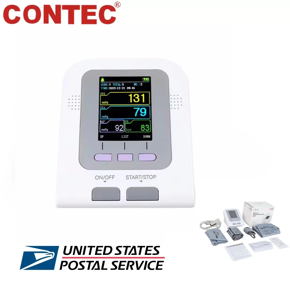 Home Care FDA CE Digital Blood Pressure Monitor Color Upper Arm NIBP Machine PR