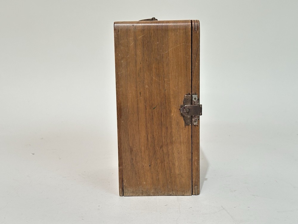 Bausch & Lomb Model R Microscope with slides & Wooden Case