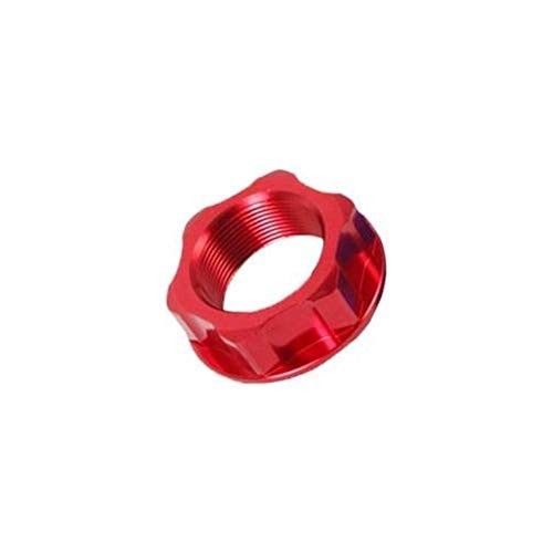 Zeta Steering Stem Nut - Red - 34363-01