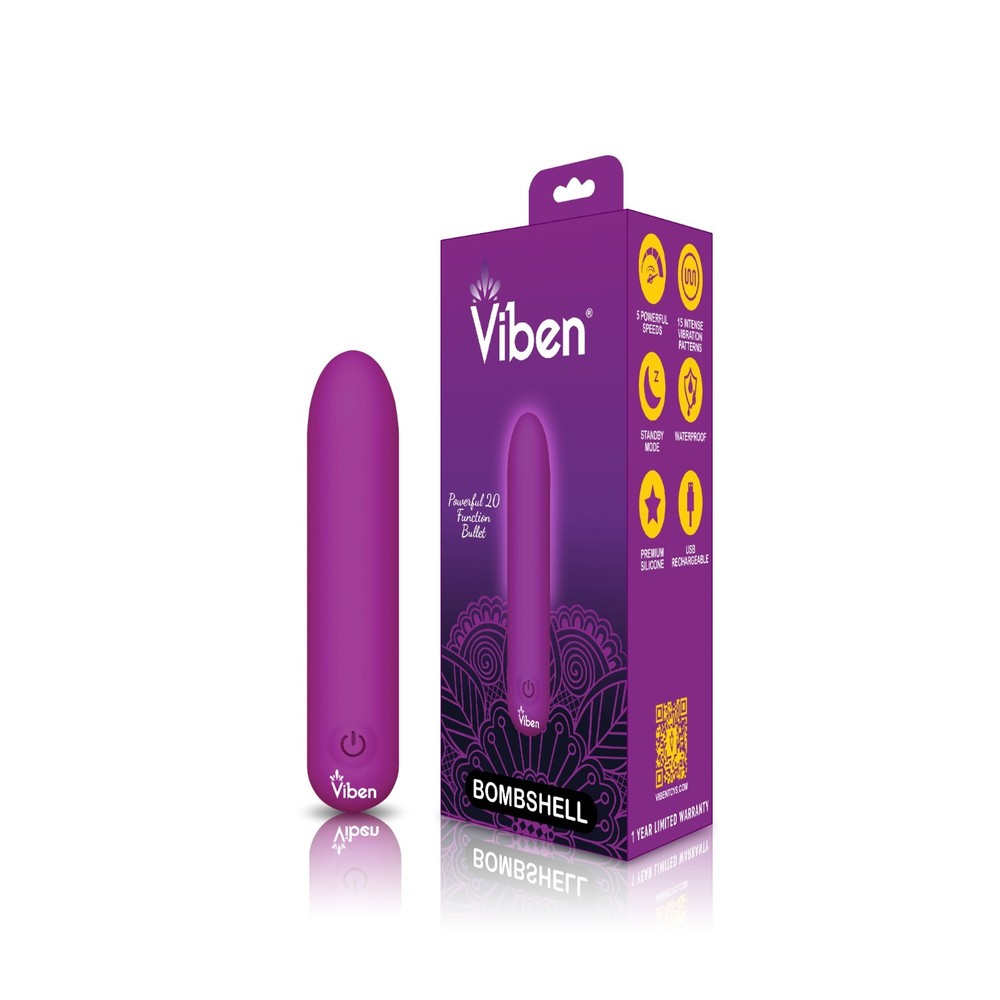 Bombshell Flexible 5 Speed 9.5cm USB Mighty Bullet Berry