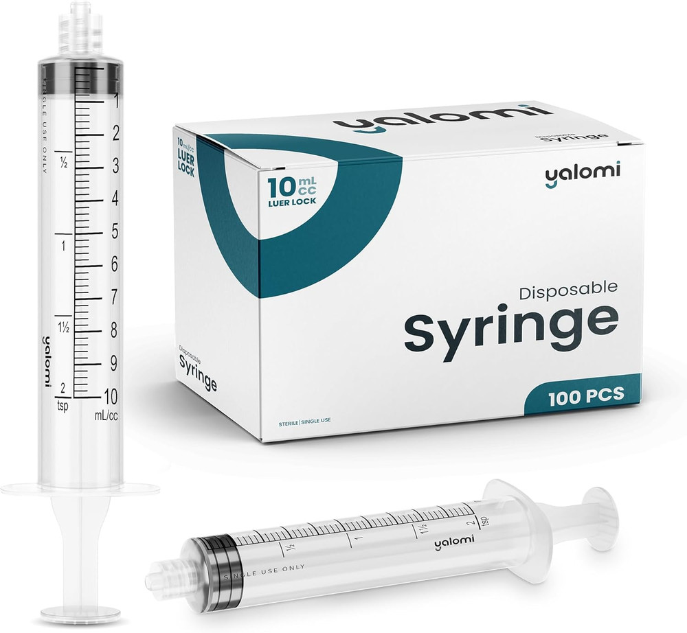 10Ml Luer Lock Syringe (No Needle) | Sterile & Individually Wrapped | Profession