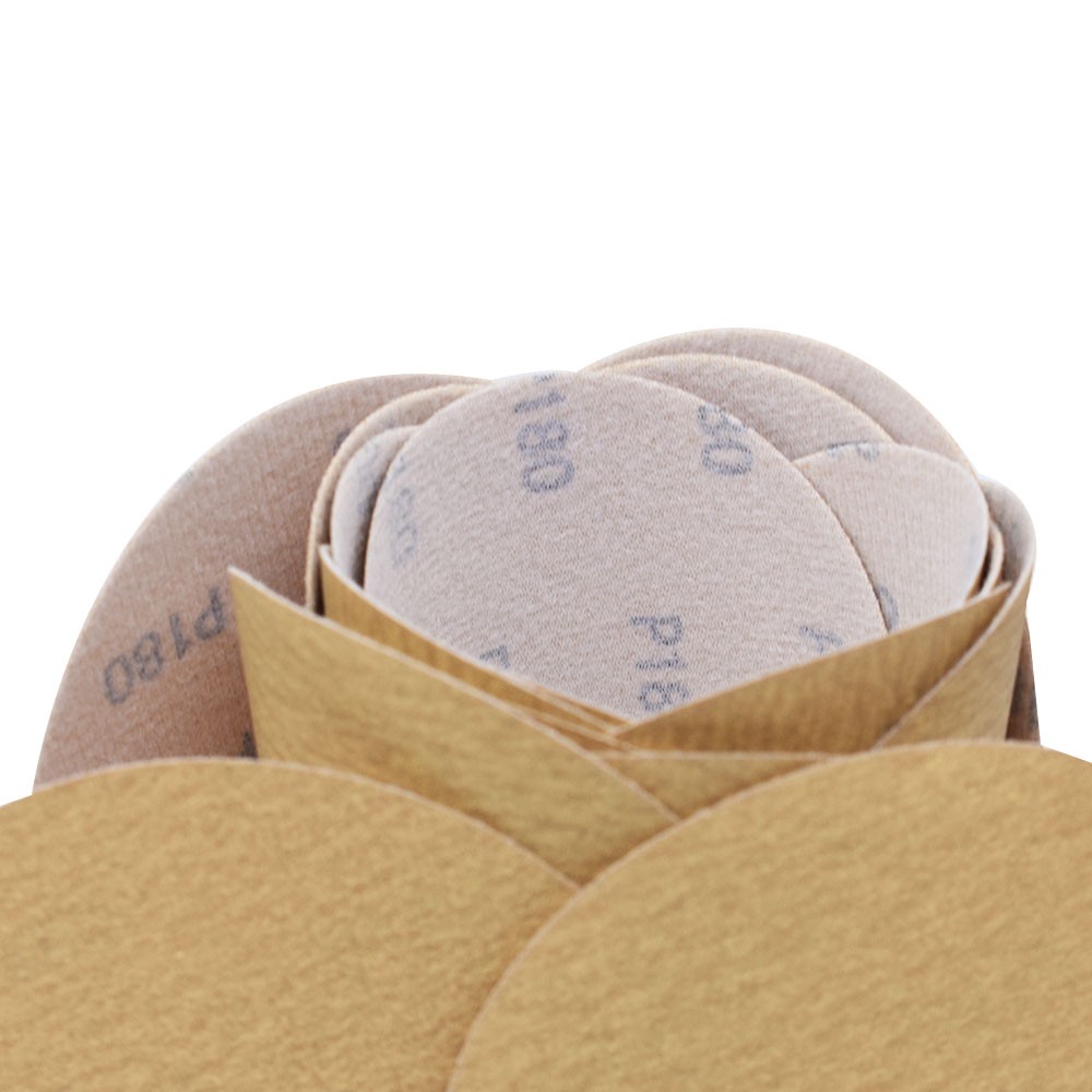 100 Pack NO-Hole Hook Loop Pads Sanding Disc Flocking 6" 180 Grit