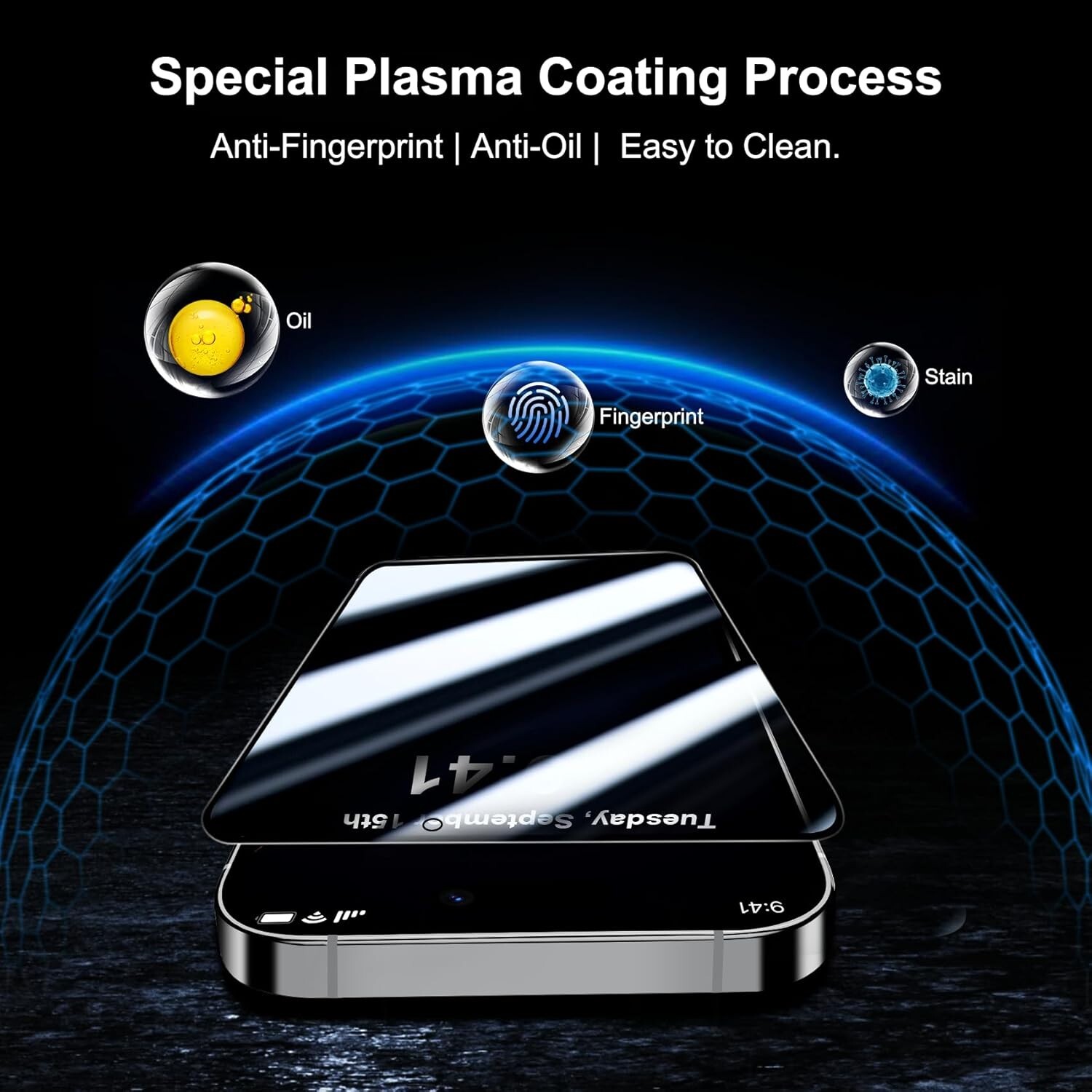 Wholesale Privacy Tempered Glass Screen Protector for iPhone 16 15 14 13 Pro Max