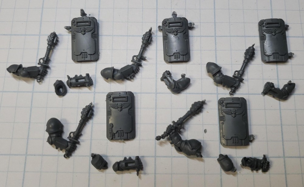 40k Imperial Agents Bits Exaction Squad Adeptus Arbites Shield & Maul Set x5 B